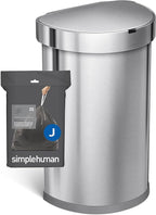 simplehuman Code J 40 Count, Genuine Odorsorb Custom Fit Liners, Drawstring - Image 5