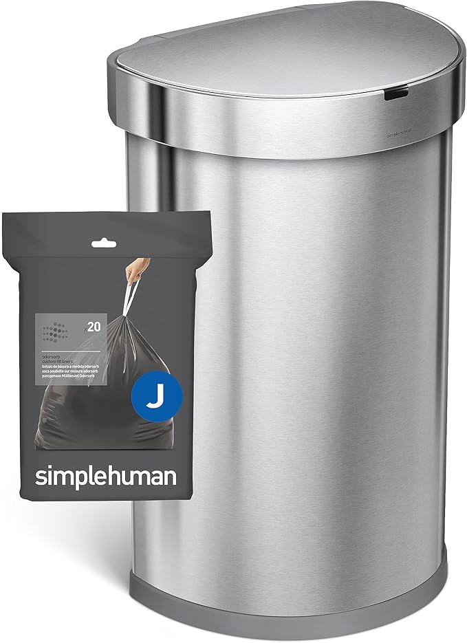 simplehuman Code J 40 Count, Genuine Odorsorb Custom Fit Liners, Drawstring - Image 5