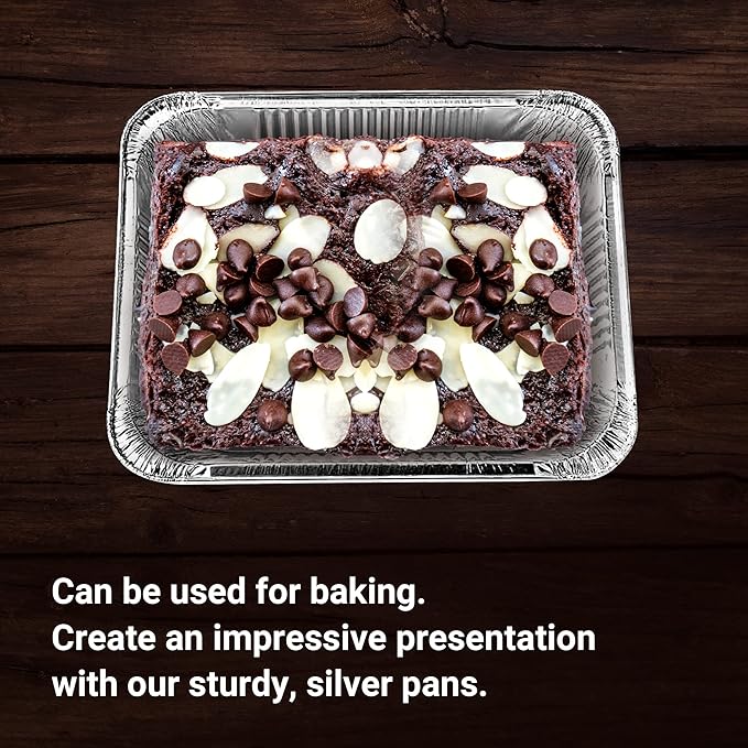 Aluminum Pans Half Size, Extra Heavy Duty Disposable Foil Pans - Image 6