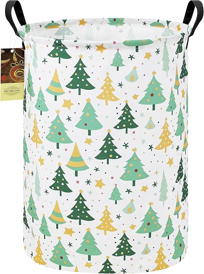 HUNRUNG Laundry Hamper, Large Canvas Fabric Lightweight Storage Basket Toy by HUNRUNG