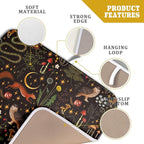 Black Mushrooms Butterfly Dish Drying Pad 16 x 18 Inch - Image 4