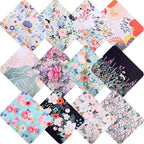 12Pcs Multicolor Flowers Drawing Microfiber Cleaning Cloths by ADBGV
