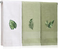 3 Pcs Tropical Palm Leaves Hand Towels by SmoothNovelty