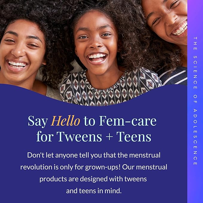 Organic Cotton Cover Tween & Teen Period Pads | Ultra Thin Pads - Image 4