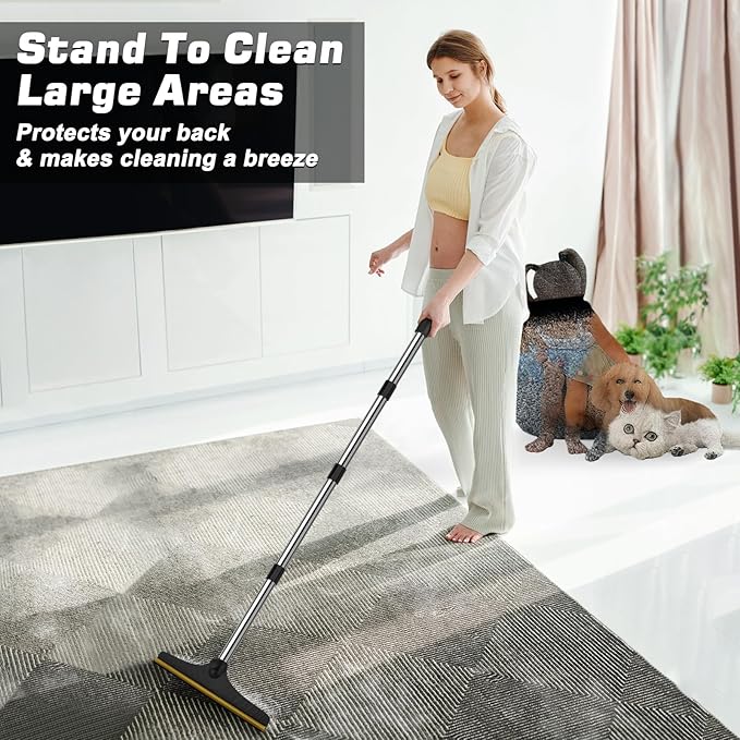 B-Land Carpet Rake for Pet Hair Removal, Reusable Pet Hair Remover - Image 4