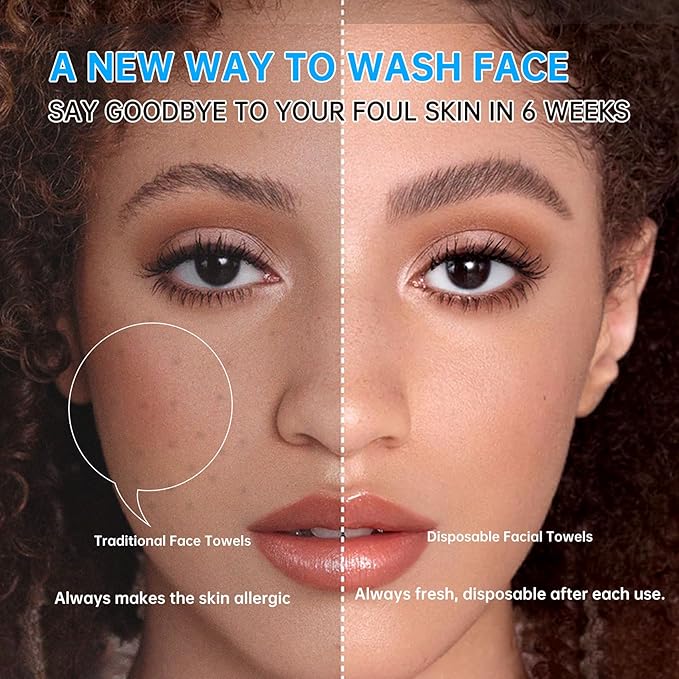 Single Use Face Towels, Ultra Soft and Thick, Disposable Makeup Remover Facial - Image 6