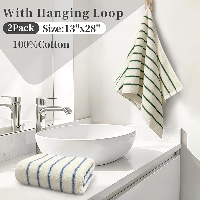 VOOVA & MOVAS Stripe Hand Towels - Image 3