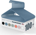 Neaties Plastic Hangers 100 Pack – Made in The USA – 6lb Capacity Standard by NeatiesHangers