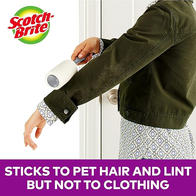 Scotch-Brite Pet Hair Pickup Extra Sticky Lint Roller, Designed - Image 3