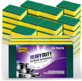 Dish Sponge, Non Scratch Sponges, Heavy Duty Scrub Sponge 24 Pack, Kitchen by SPONGEWORLD