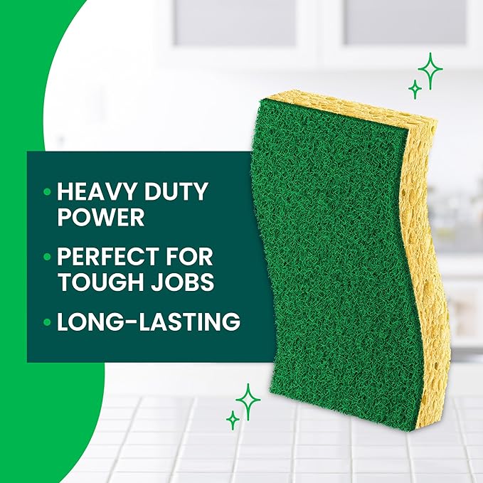 Scotch-Brite Heavy Duty Scrub Sponge, 9 Kitchen Sponges - Image 5