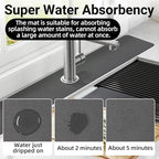 LOPNUR Faucet Mat for Kitchen Sink Protectors, 29 Inch Extra Long Kitchen Sink - Image 6