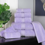 SUPERIOR Egyptian Cotton Pile 8 Piece Towel Set, Includes 2 Bath, 2 Hand - Image 2