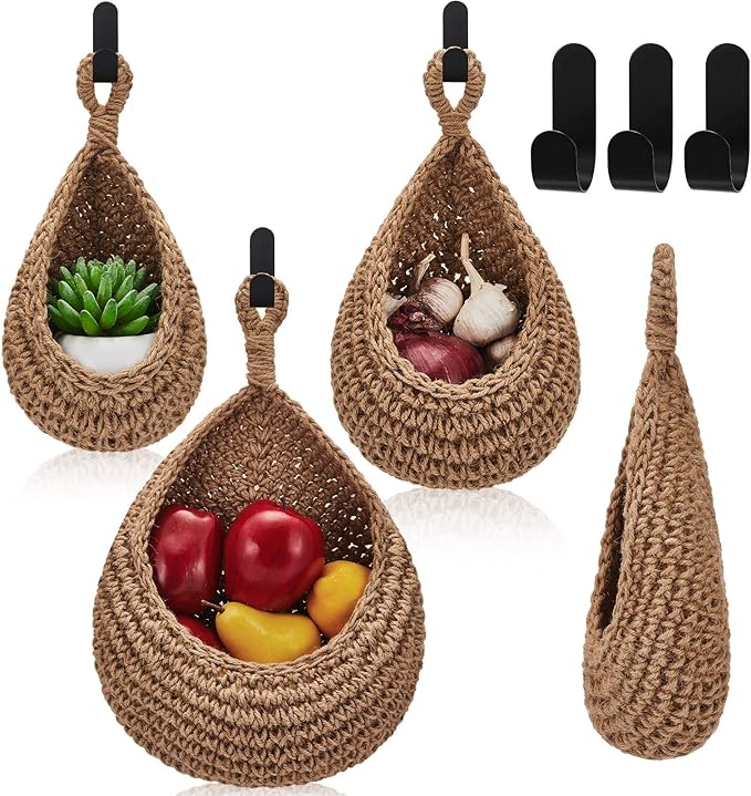 Honeydak Boho Decor Hanging Wall Baskets by Honeydak