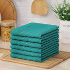 Kitinjoy 100% Cotton Kitchen Dish Cloths, 12 Pack Waffle Weave Ultra Soft - Image 7
