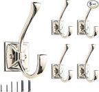 5 Pack Decorative Heavy Duty Towel Hooks by CABDM