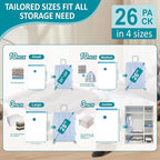 Cozy Essential Travel Vacuum Storage Bags - Image 4