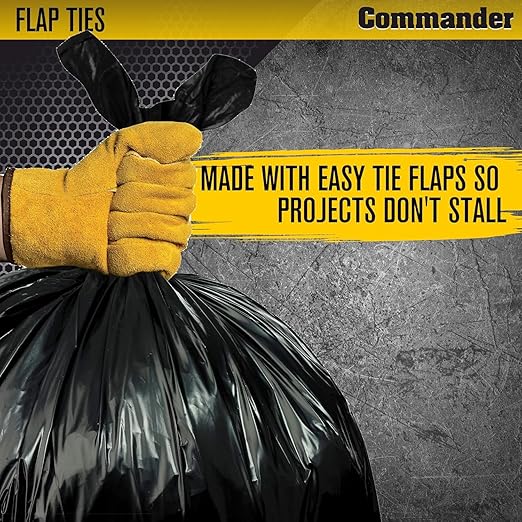 Commander 55 Gallon 2 MIL Heavy Duty Contractor Bags - Image 4