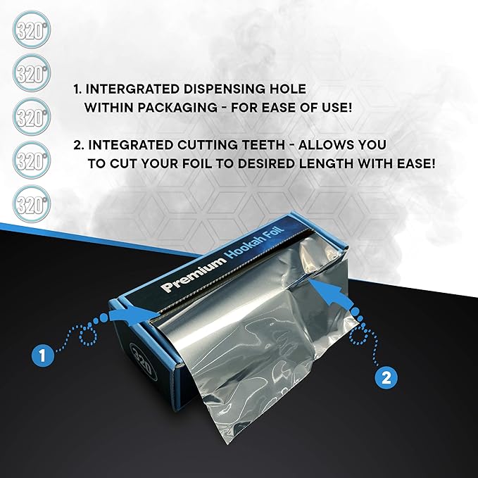 320° Premium Hookah Aluminum Foil - Image 3
