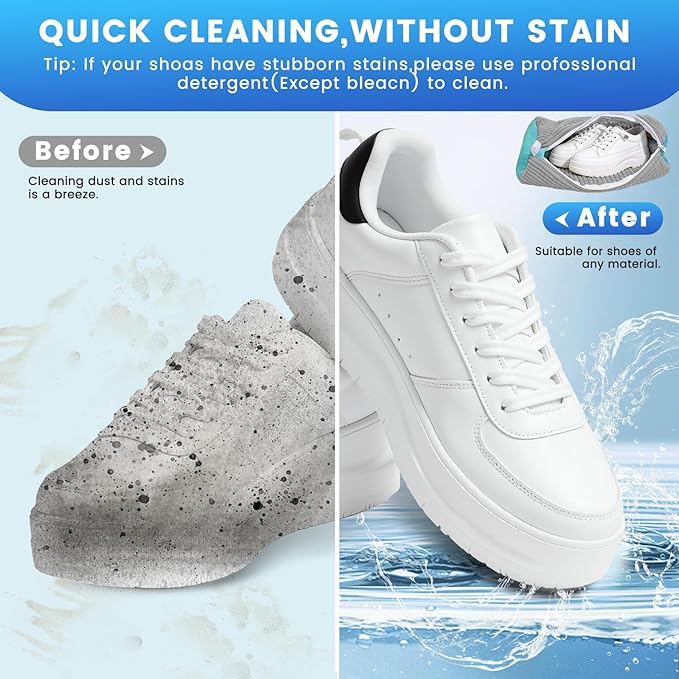 2PCS Shoe Washing Machine Bag, Laundry Bags Durable Zipper - Image 4