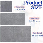 Newwiee 30 Pack Towels and Washcloths Sets Bath Hand Towels Washcloths Set - Image 2