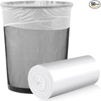 Medium Trash Bags, 6-8 Gallon White Garbage Bags Trash Can Liners by HOME