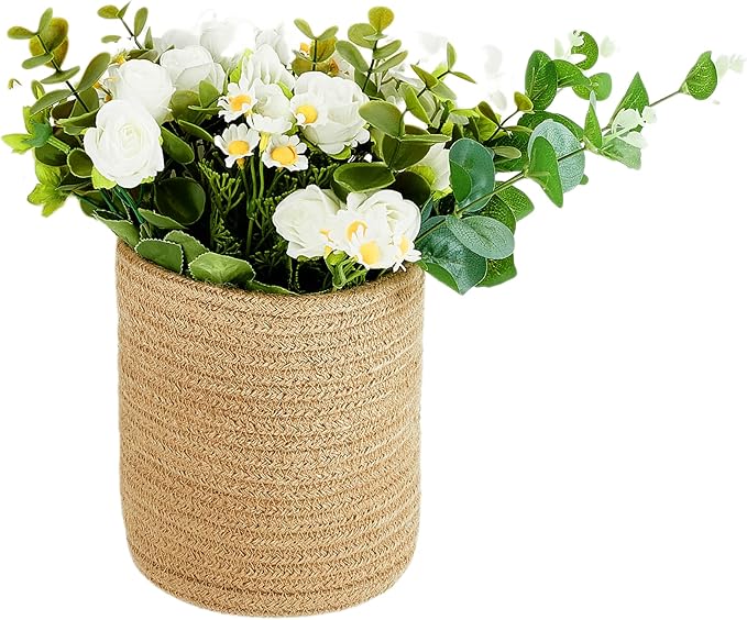 2pack Small Hanging Basket-Cotton Rope Wall Basket - Image 3