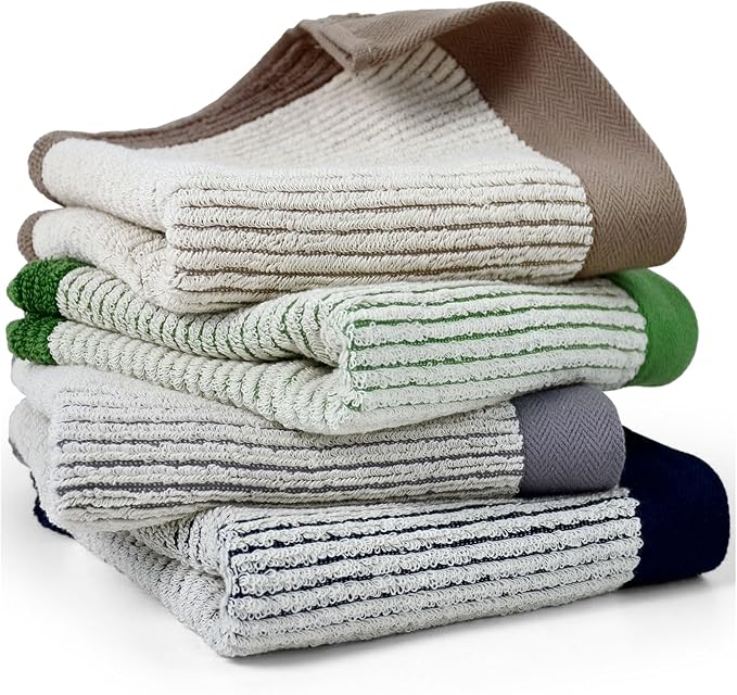 Cleanbear Hand Towels for Bathroom, Ultra-Soft 100% Cotton Hand Towels by Cleanbear