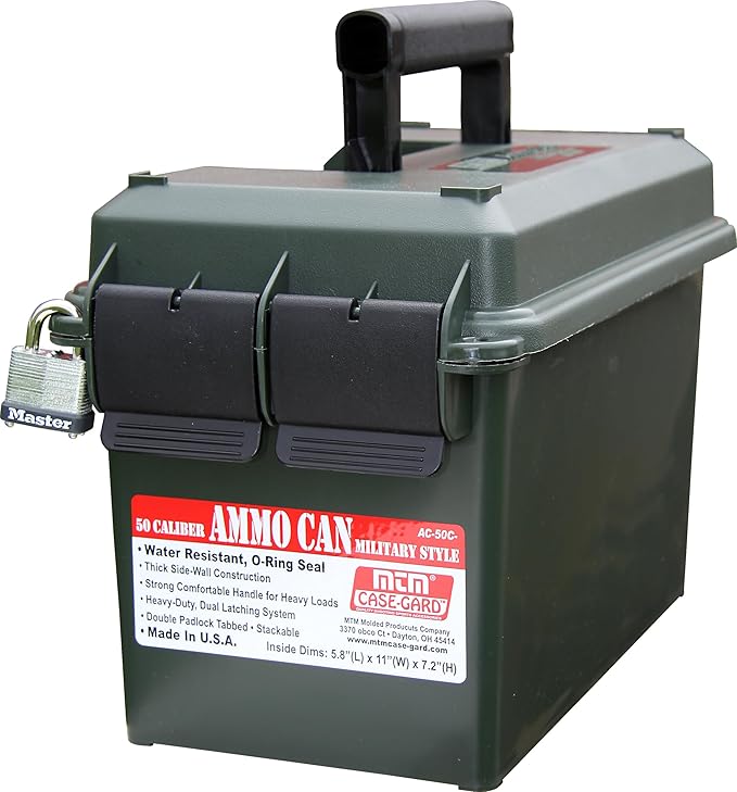 MTM AC50C Ammo Can, 50 Caliber, Field Boxes, Lockable Storage Box - Image 2