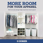 ZOBER Turquoise Velvet Hangers 50 Pack - Image 5