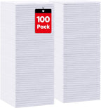 HOMEXCEL White Microfiber Cleaning Cloths 100 Pack, Reusable Cleaning Rags Shop by HOMEXCEL