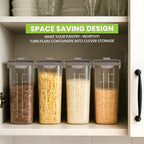 Utopia Kitchen Cereal Containers Storage Set – 3 Pack 4L Airtight Food Storage - Image 7