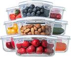 HOMBERKING Glass Food Storage Containers by HOMBERKING