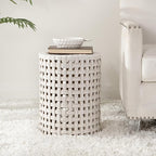SAFAVIEH Home Collection Sayre Cream Ceramic 18-inch Decorative Accent Garden Stool for Living Room, Bathroom, Patio, Side Table, Plant Stand (Fully Assembled) - Image 2