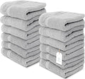 White Classic Luxury Cotton Washcloths 13x13 Inch by WhiteClassic