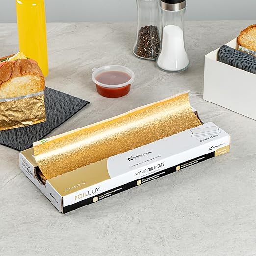 Restaurantware-Foil Lux 12 x 10.8 Inch Pop-Up Foil Sheets, 100 Disposable Foils - Image 4