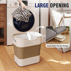 TECHMILLY Collapsible Plastic Laundry Basket Hamper - Image 3