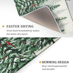 Winter Green Pine Tree Dish Drying Mat - Image 3