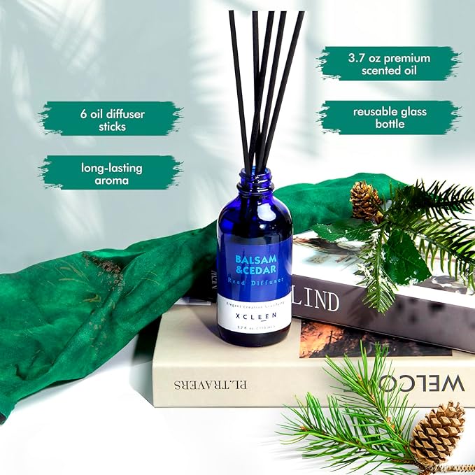 Reed Diffusers for Home, Balsam & Cedar Diffuser - Image 3