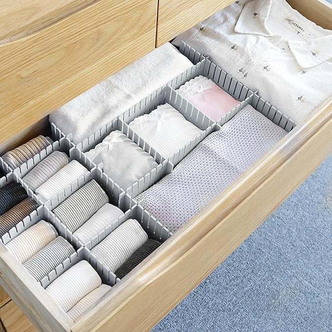 acDesign 40Pcs Grid Drawer Dividers, Adjustable Drawer Organizer - Image 5