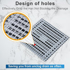 INVIHUG, 25 Pack, Disposable Shower Drain Hair Catcher Mesh Stickers, - Image 6