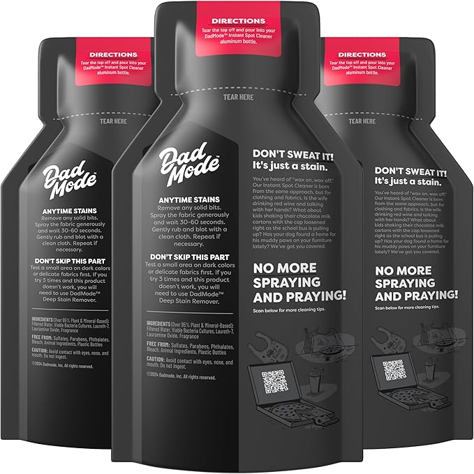 DadMode Instant Fabric Spot Cleaner | 1000 Stain Treatments | Fastest Clothing - Image 7