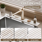 Faucet Mat for Kitchen Sink, Diatomite Stone Drying Sink Protectors, Bathroom - Image 3
