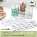 AOZITA 6 Pack Acrylic Qtip Holder Dispenser - Image 2
