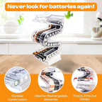 Battery Ladder Organizer Case for AAA Batteries - Image 2