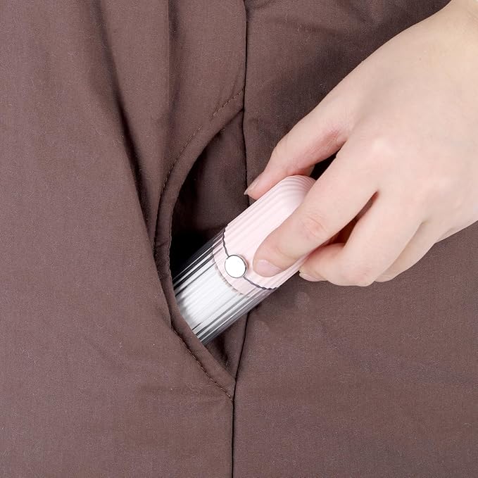 1 Pack Mini Lint Roller with 150 Sticky Sheets Refillable Compact Pocket Lint - Image 7