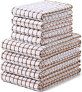 Homaxy Kitchen Towels and Dishcloths Set, 16 x 25 and 12 x 12 Inches, Super by Homaxy