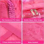 SGHUO Clear Storage Bags 60L Extra Large Plastic Vinyl Blanket Storage Bag - Image 3