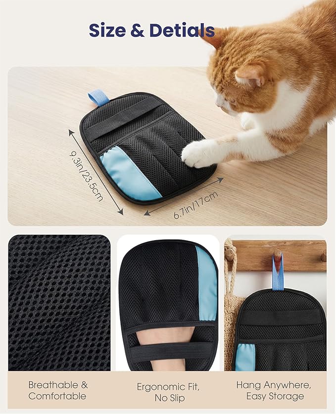 Pet Hair Remover Glove for Dog & Cat, Reusable Electrostatic Magic Brush - Image 5