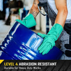 COOLJOB 18 Mil Chemical Resistant Nitrile Gloves 13" Long, Resist Household Acid - Image 3